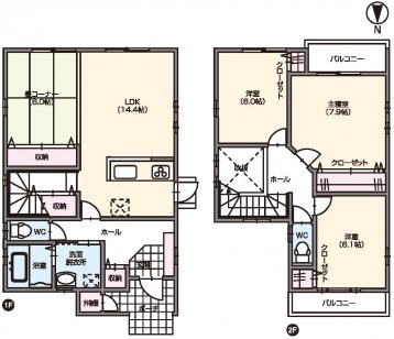 LDKに隣接した畳コーナーで家族の時間を楽しむ住まい