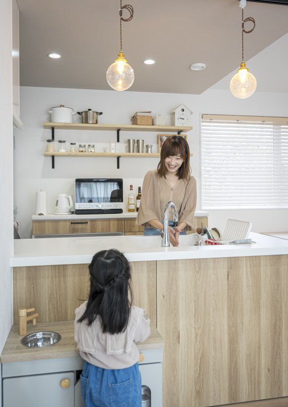 明るく優しい笑顔が溢れる家