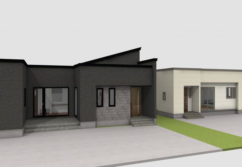 【速報】平屋モデルハウス2棟建築中！