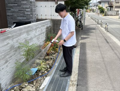 街角モデルハウスお手入れ！