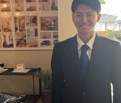 期待の新人が箕面展示場初出社です！