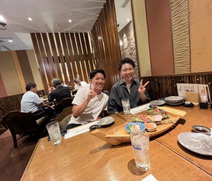 同期と山川さんとご飯