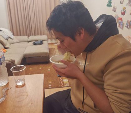 友人宅でもつ鍋パーティー！