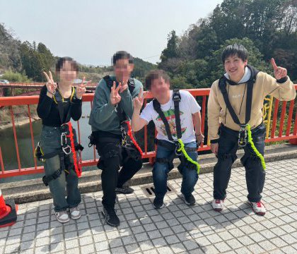 人生で初めてのバンジージャンプ（奈良）