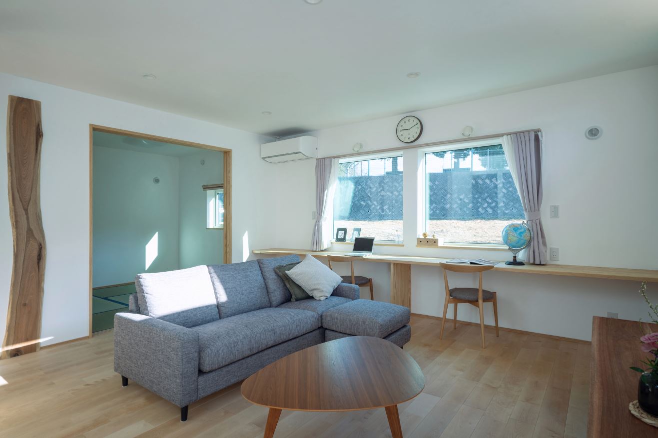 収納を１か所にまとめることで効率的に家事ができる